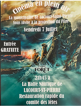 Cinéma plein air 2023 07 07 Lacourt St Pierre