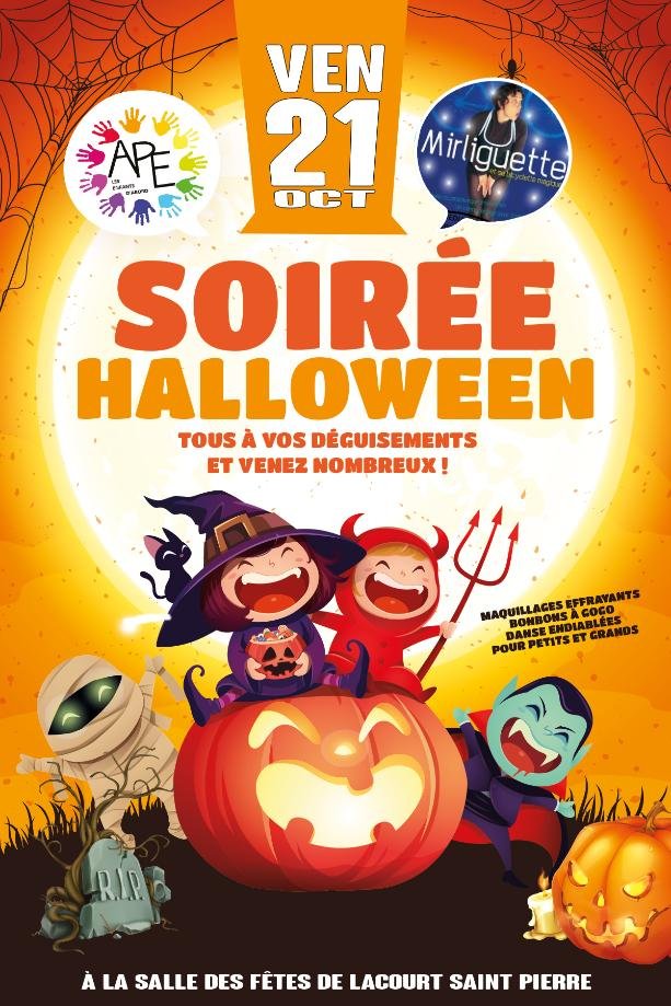 Les enfants d'abord_Soiree Halloween LacourtSaintPierre